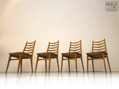 Vintage - Zes eetkamerstoelen