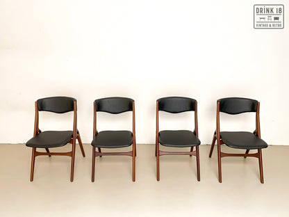 Vier vintage Aska stoelen - Louis van Teeffelen