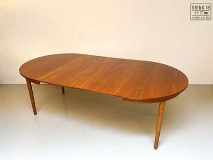 Vintage - Verlengbare ronde eettafel XXL