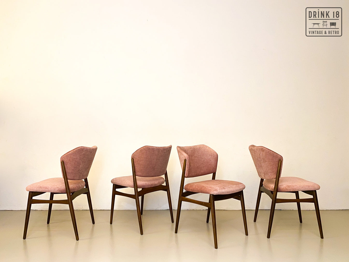 Zes eetkamerstoelen (Oudroze) - Spahn Stadtlohn