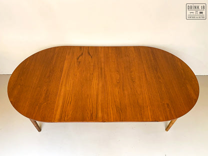 Vintage - Verlengbare ronde eettafel XXL