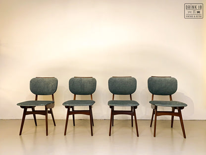 Vier vintage eetkamerstoelen - Louis van Teeffelen