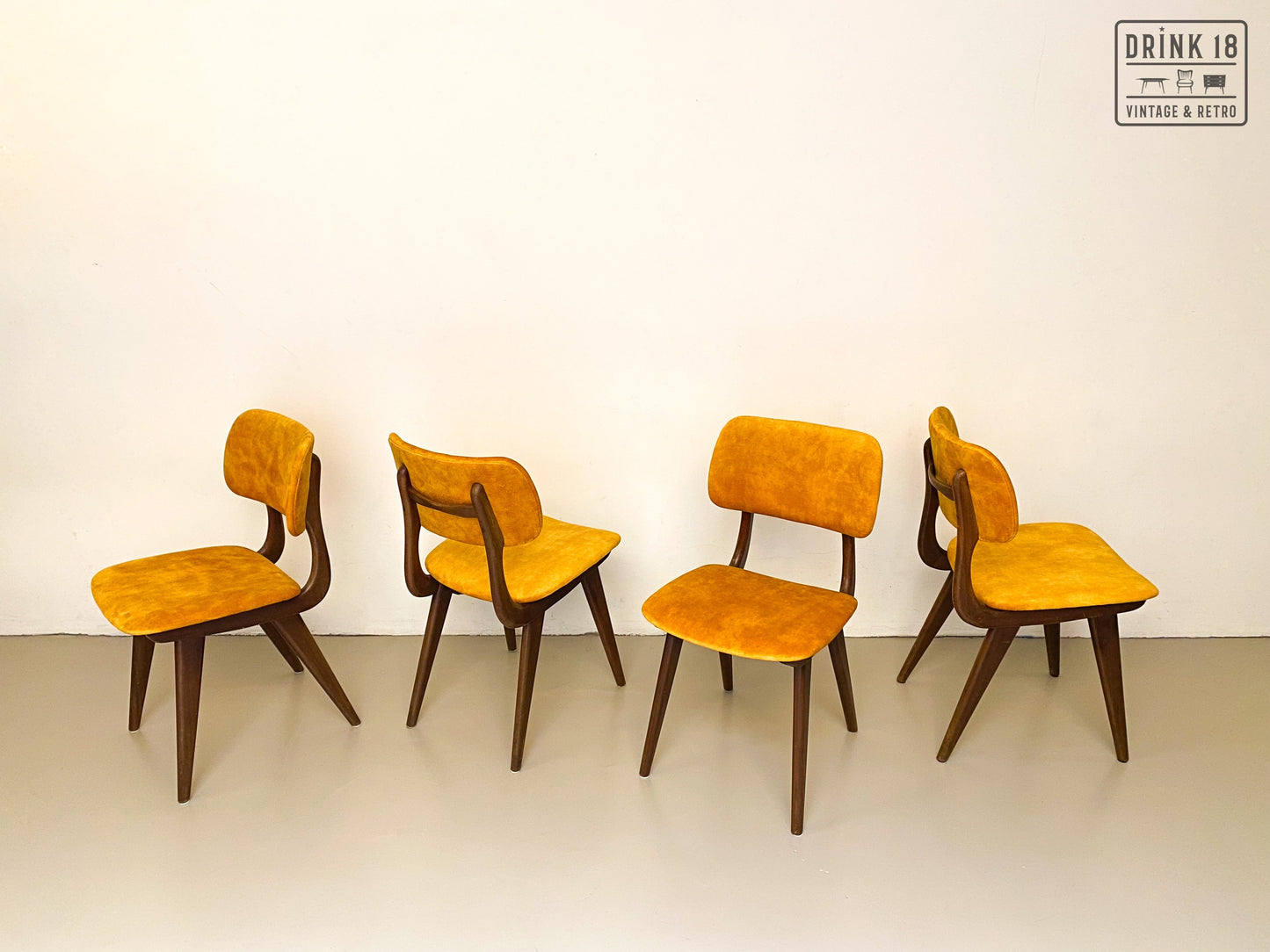 Vintage eetkamerstoelen (Sun) - Louis van Teeffelen