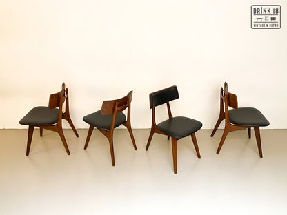 Vier Stravanger stoelen - Louis van Teeffelen
