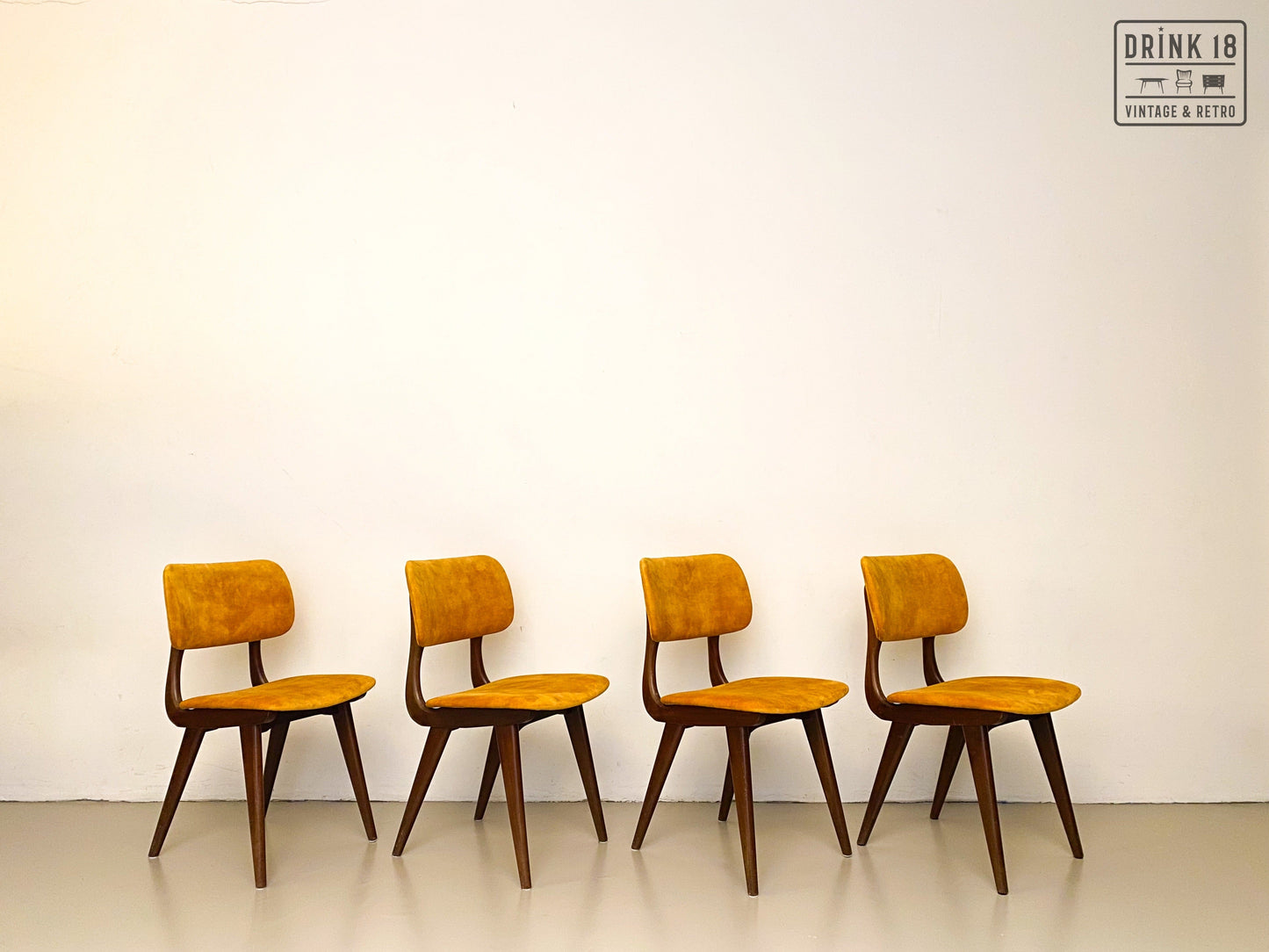 Vintage eetkamerstoelen (Sun) - Louis van Teeffelen