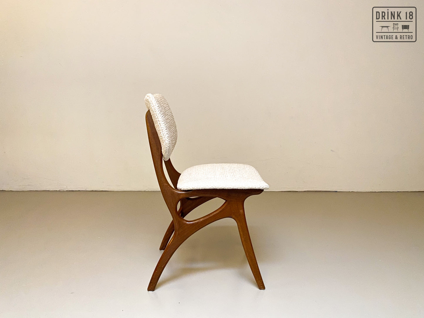 Set van Vier vintage eetkamerstoelen #1 - Pynock Wierden