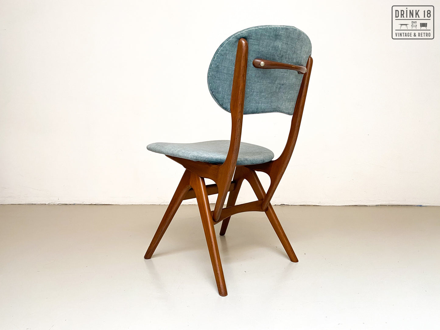 Vier vintage eetkamerstoelen (Eden) - Louis van Teeffelen