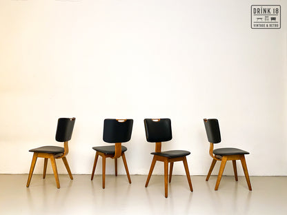 Vintage - Zes Eetkamerstoelen