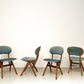 Vier vintage eetkamerstoelen (Eden) - Louis van Teeffelen