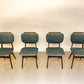 Vier vintage eetkamerstoelen - Louis van Teeffelen