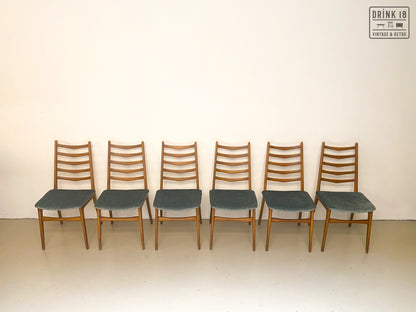 Vintage - Zes eetkamerstoelen