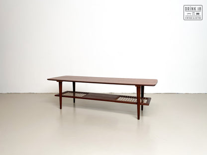 Vintage Rotan Salontafel - Louis van Teeffelen