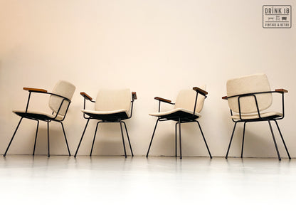 Vier Kembo Eetkamerstoelen - Wim Rietveld