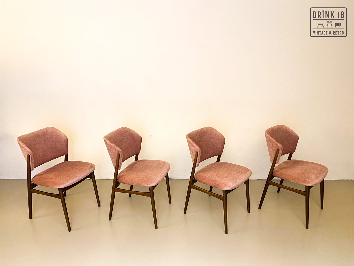 Zes eetkamerstoelen (Oudroze) - Spahn Stadtlohn