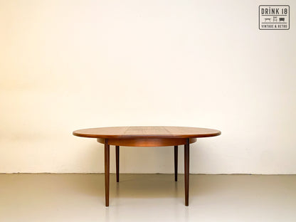 Verlengbare ronde eettafel - G-plan