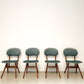 Vier vintage eetkamerstoelen (Eden) - Louis van Teeffelen
