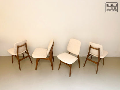 Zes vintage eetkamerstoelen - Louis van Teeffelen