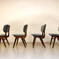 Vier vintage eetkamerstoelen - Louis van Teeffelen